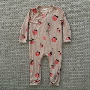 Kyte Baby Bamboo Zippy Sleeper Unisex Pajamas Peaches, Size 3-6mo
